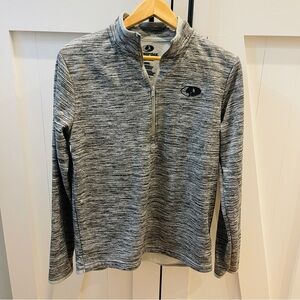 Mossy Oak Quarter Zip Gray pullover size S